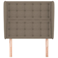 Thumbnail for Kopfteil mit Ohren Taupe 83x23x118/128 cm Stoff