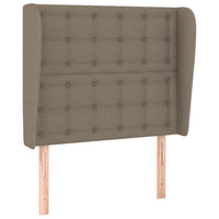Thumbnail for Kopfteil mit Ohren Taupe 103x23x118/128 cm Stoff