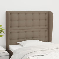 Thumbnail for Kopfteil mit Ohren Taupe 103x23x118/128 cm Stoff
