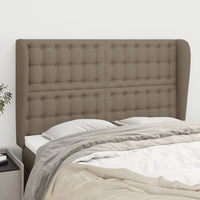 Thumbnail for Kopfteil mit Ohren Taupe 147x23x118/128 cm Stoff