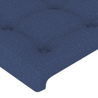 Thumbnail for Kopfteil mit Ohren Blau 147x23x118/128 cm Stoff