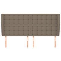 Thumbnail for Kopfteil mit Ohren Taupe 183x23x118/128 cm Stoff