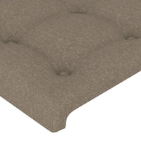 Thumbnail for Kopfteil mit Ohren Taupe 183x23x118/128 cm Stoff