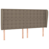 Thumbnail for Kopfteil mit Ohren Taupe 203x23x118/128 cm Stoff