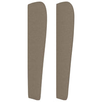 Thumbnail for Kopfteil mit Ohren Taupe 203x23x118/128 cm Stoff