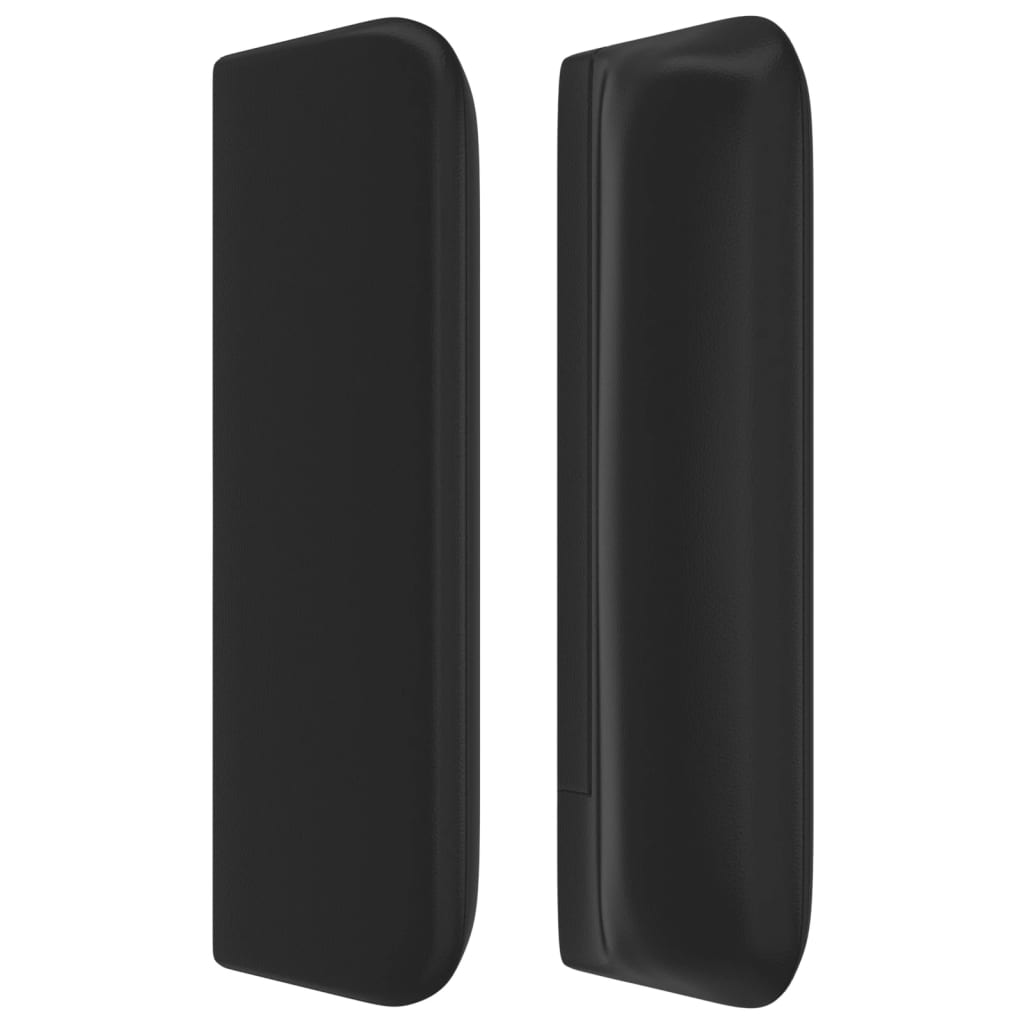 Kopfteil mit Ohren Schwarz 103x16x78/88 cm Kunstleder