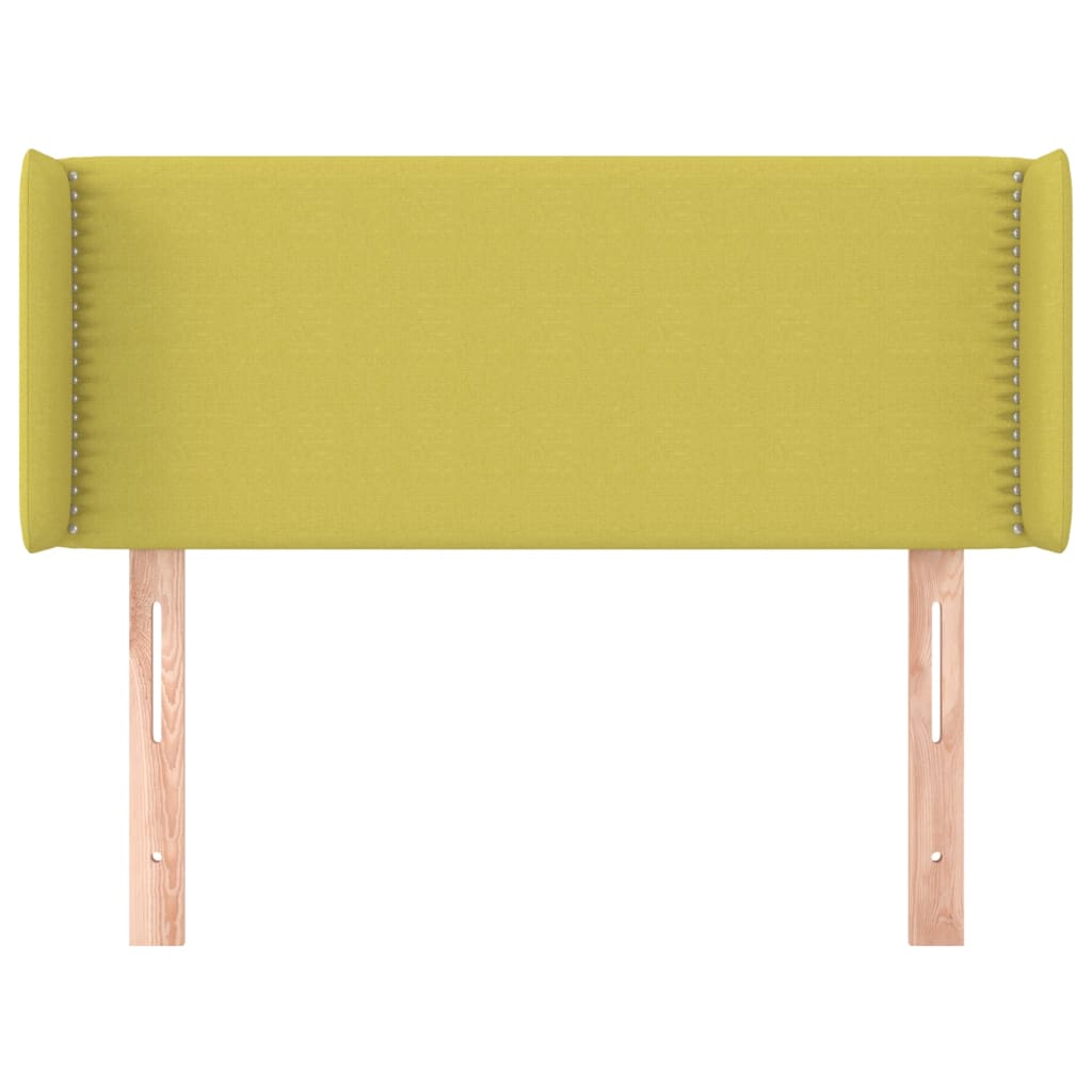 Kopfteil mit Ohren Grün 83x16x78/88 cm Stoff