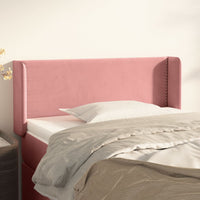 Thumbnail for Kopfteil mit Ohren Rosa 93x16x78/88 cm Samt