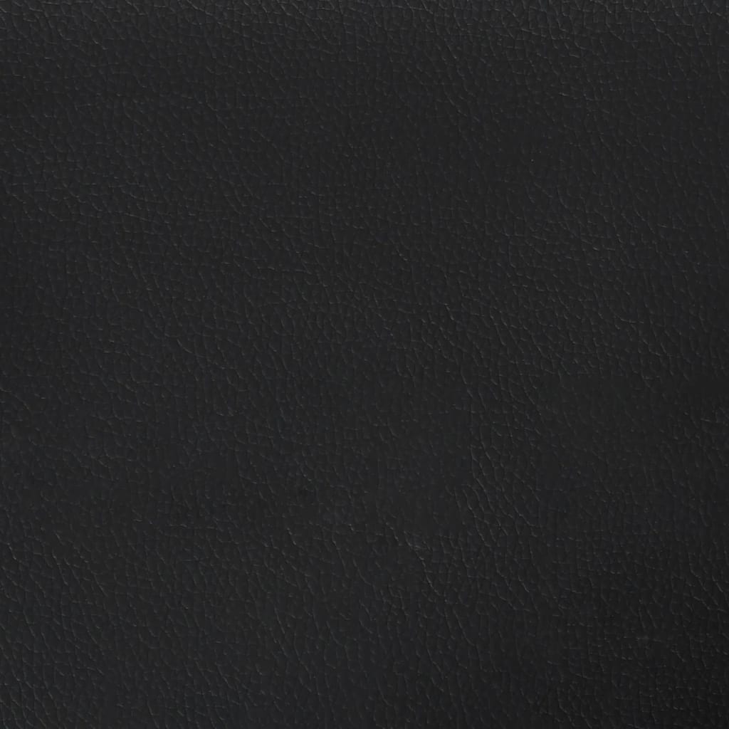Kopfteil mit Ohren Schwarz 183x16x78/88 cm Kunstleder