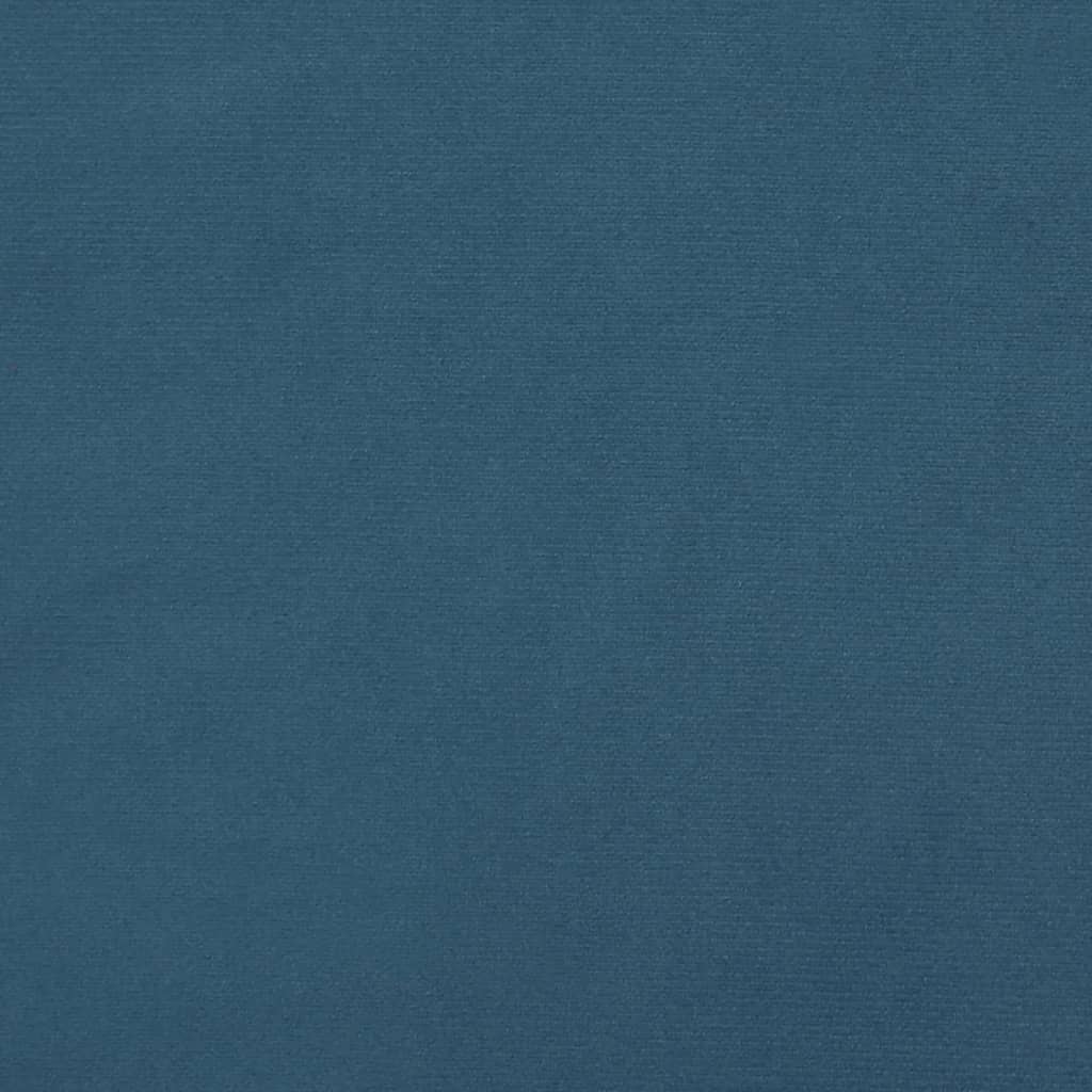 Kopfteil mit Ohren Dunkelblau 147x16x78/88 cm Samt