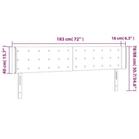 Thumbnail for Kopfteil mit Ohren Dunkelgrau 183x16x78/88 cm Samt