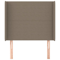Thumbnail for Kopfteil mit Ohren Taupe 83x16x118/128 cm Stoff