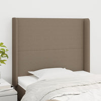 Thumbnail for Kopfteil mit Ohren Taupe 83x16x118/128 cm Stoff
