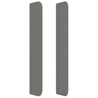 Thumbnail for Kopfteil mit Ohren Dunkelgrau 93x16x118/128 cm Stoff