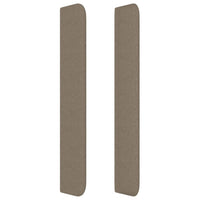 Thumbnail for Kopfteil mit Ohren Taupe 93x16x118/128 cm Stoff