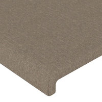 Thumbnail for Kopfteil mit Ohren Taupe 93x16x118/128 cm Stoff
