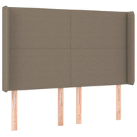 Thumbnail for Kopfteil mit Ohren Taupe 147x16x118/128 cm Stoff