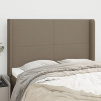 Thumbnail for Kopfteil mit Ohren Taupe 147x16x118/128 cm Stoff