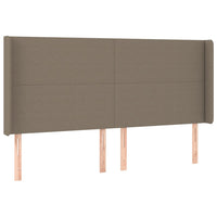 Thumbnail for Kopfteil mit Ohren Taupe 163x16x118/128 cm Stoff