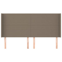 Thumbnail for Kopfteil mit Ohren Taupe 163x16x118/128 cm Stoff