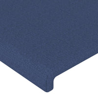 Thumbnail for Kopfteil mit Ohren Blau 203x16x118/128 cm Stoff