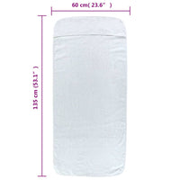 Thumbnail for Strandtücher 4 Stk. Weiß 60x135 cm Stoff 400 GSM