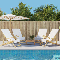 Thumbnail for Strandtücher 4 Stk. Weiß 60x135 cm Stoff 400 GSM