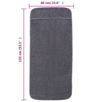 Thumbnail for Strandtücher 4 Stk. Anthrazit 60x135 cm Stoff 400 GSM