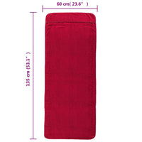 Thumbnail for Strandtücher 4 Stk. Burgunderrot 60x135 cm Stoff 400 GSM