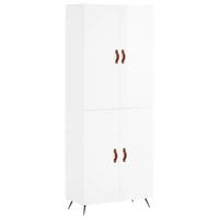 Thumbnail for Highboard Hochglanz-Weiß 69,5x34x180 cm Holzwerkstoff