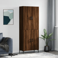 Thumbnail for Highboard Braun Eichen-Optik 69,5x34x180 cm Holzwerkstoff