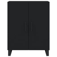 Thumbnail for Highboard Schwarz 69,5x34x180 cm Holzwerkstoff