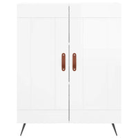 Thumbnail for Highboard Hochglanz-Weiß 69,5x34x180 cm Holzwerkstoff