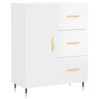 Thumbnail for Highboard Hochglanz-Weiß 69,5x34x180 cm Holzwerkstoff