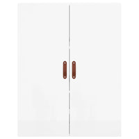 Thumbnail for Highboard Hochglanz-Weiß 69,5x34x180 cm Holzwerkstoff