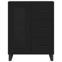 Thumbnail for Highboard Schwarz 69,5x34x180 cm Holzwerkstoff