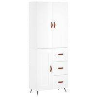 Thumbnail for Highboard Hochglanz-Weiß 69,5x34x180 cm Holzwerkstoff