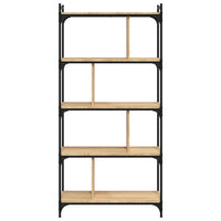 Thumbnail for Bücherregal 5 Böden Sonoma-Eiche 76x32x158 cm Holzwerkstoff