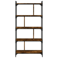 Thumbnail for Bücherregal 5 Böden Räuchereiche 76x32x158 cm Holzwerkstoff