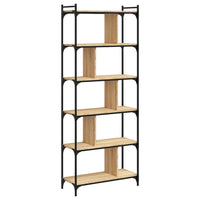 Thumbnail for Bücherregal 6 Böden Sonoma-Eiche 76x32x192 cm Holzwerkstoff