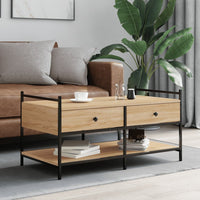 Thumbnail for Couchtisch Sonoma-Eiche 99x50x50 cm Holzwerkstoff