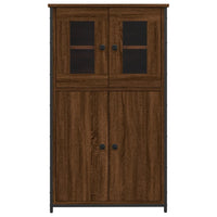 Thumbnail for Highboard Braun Eichen-Optik 62x32x106,5 cm Holzwerkstoff