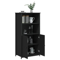 Thumbnail for Highboard Schwarz 62x36x121,5 cm Holzwerkstoff