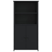 Thumbnail for Highboard Schwarz 62x36x121,5 cm Holzwerkstoff