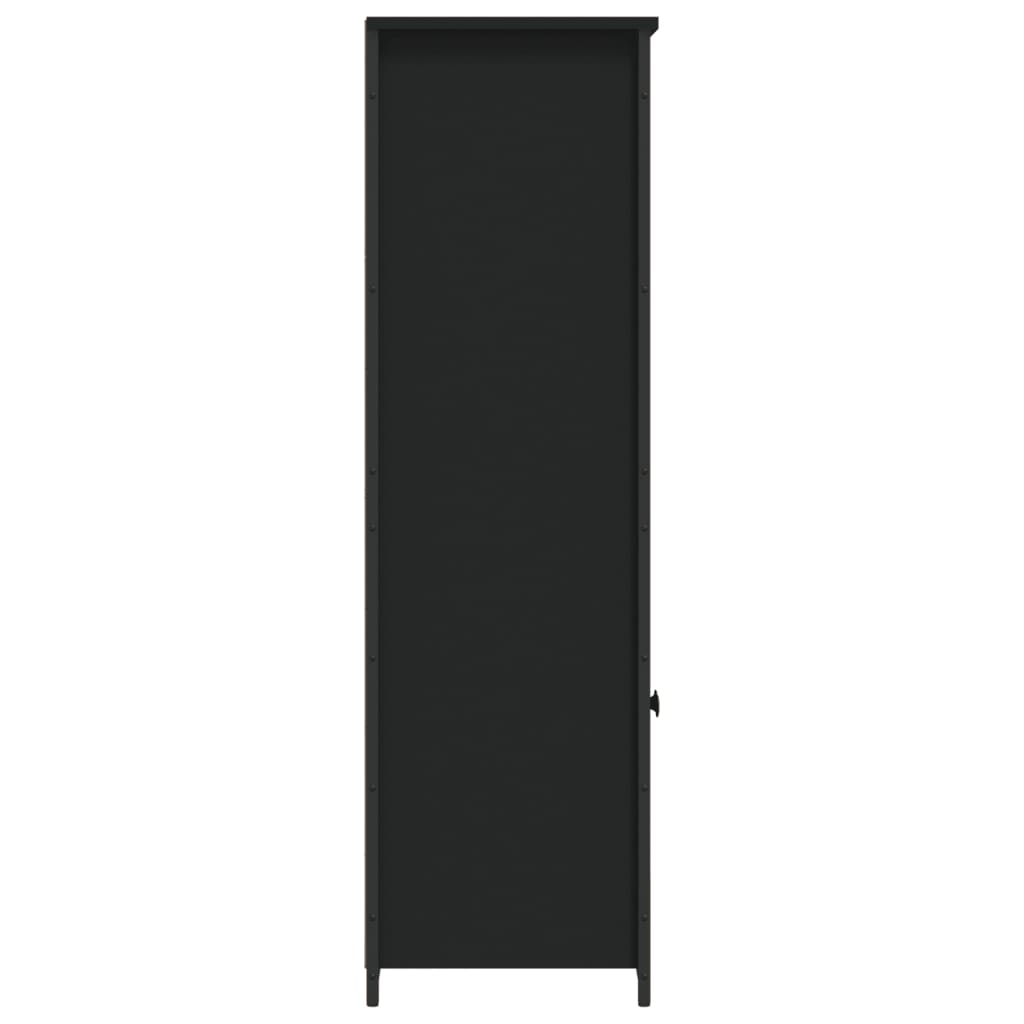 Highboard Schwarz 62x36x121,5 cm Holzwerkstoff