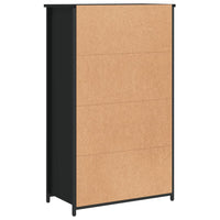 Thumbnail for Highboard Schwarz 62x32x103,5 cm Holzwerkstoff