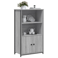 Thumbnail for Highboard Grau Sonoma 62x32x103,5 cm Holzwerkstoff