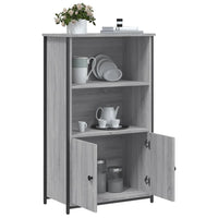 Thumbnail for Highboard Grau Sonoma 62x32x103,5 cm Holzwerkstoff