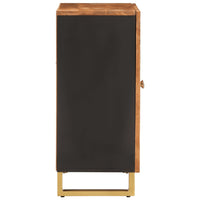 Thumbnail for Beistellschrank Braun und Schwarz 60x33,5x75cm Massivholz Mango