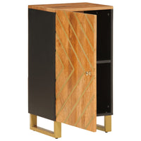 Thumbnail for Beistellschrank Braun und Schwarz 40x33,5x75 Massivholz Mango
